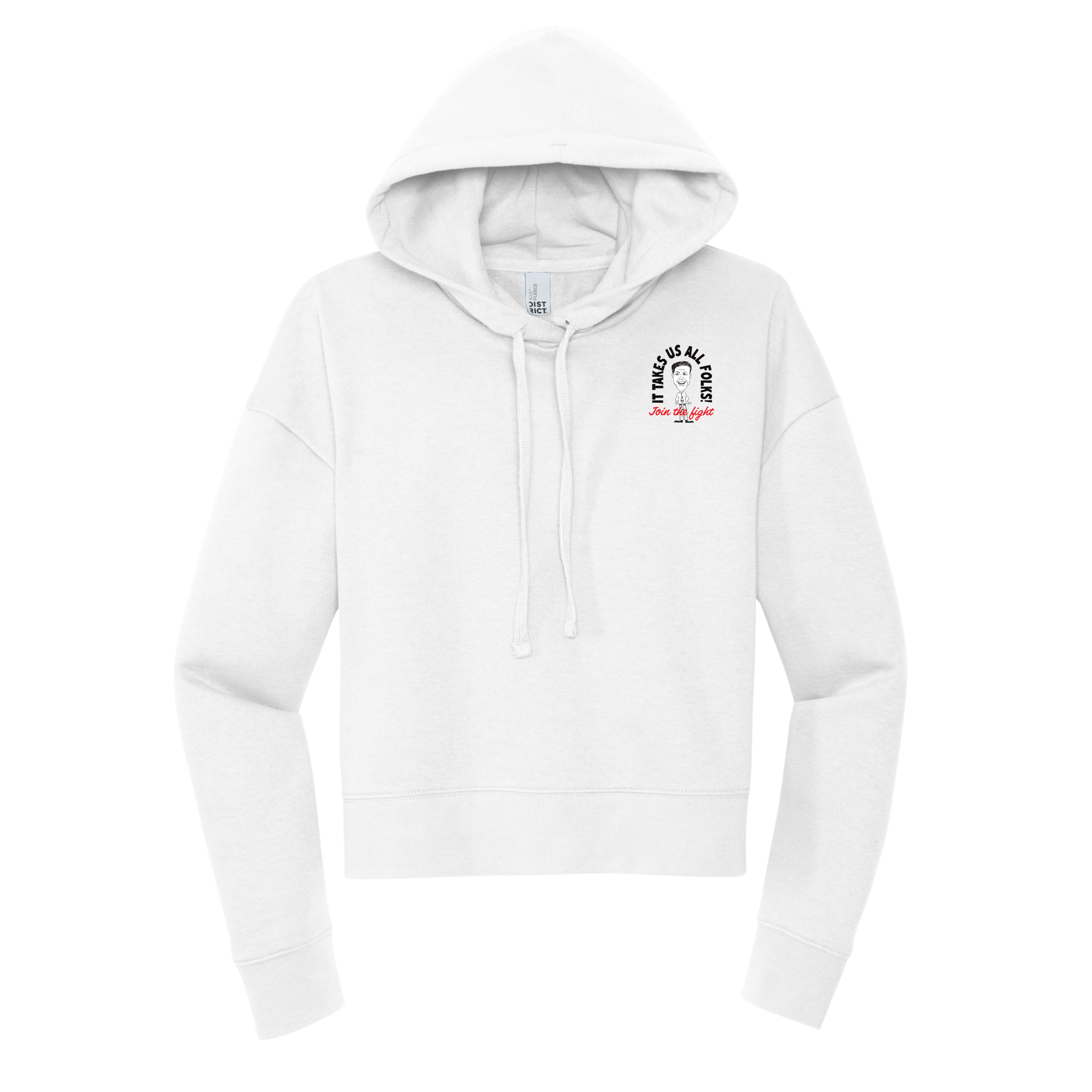District Women’s V.I.T. Fleece Hoodie (White)