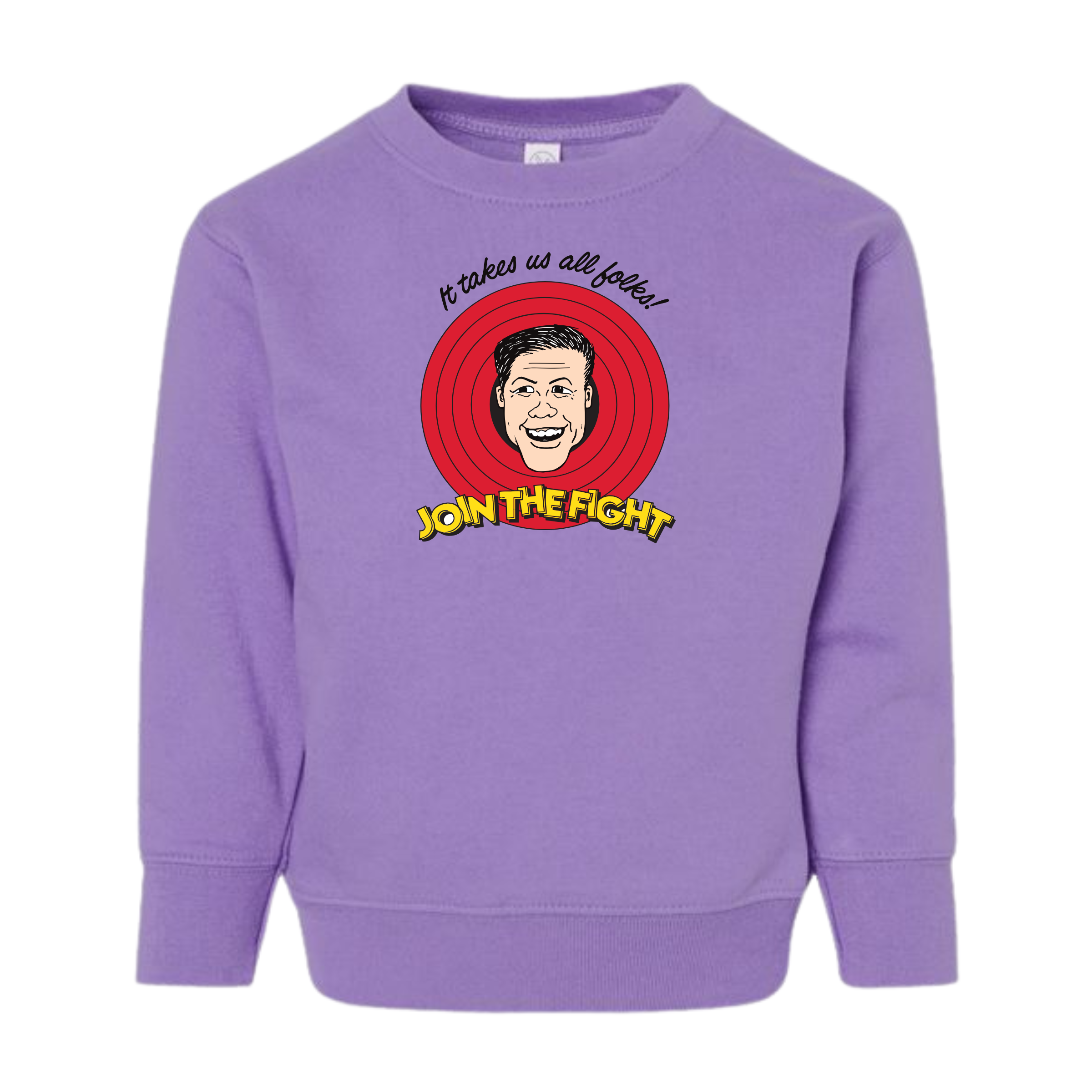 Toddler Fleece Crewneck Sweatshirt (Lavender)