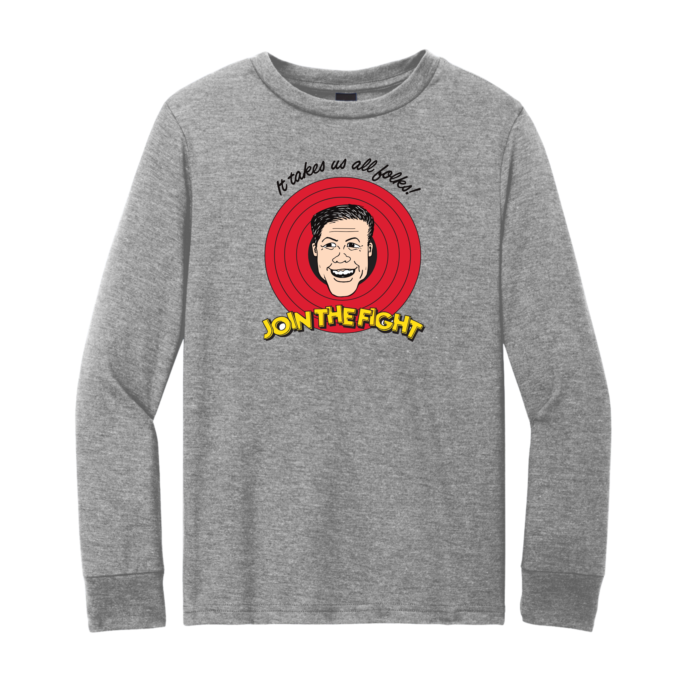 District Youth Perfect Tri Long Sleeve Tee (Gray Frost)