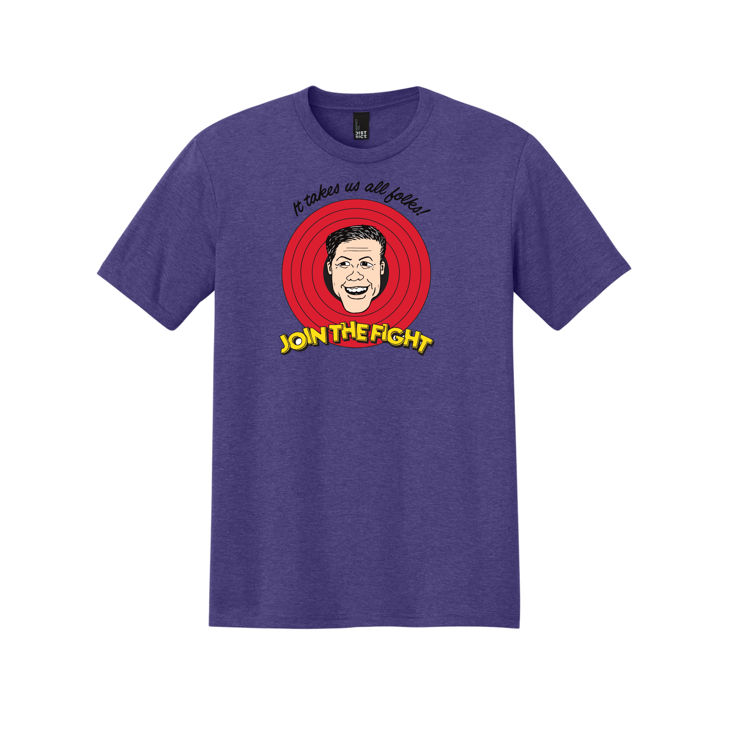 District Perfect Tri Tee (Purple Frost)