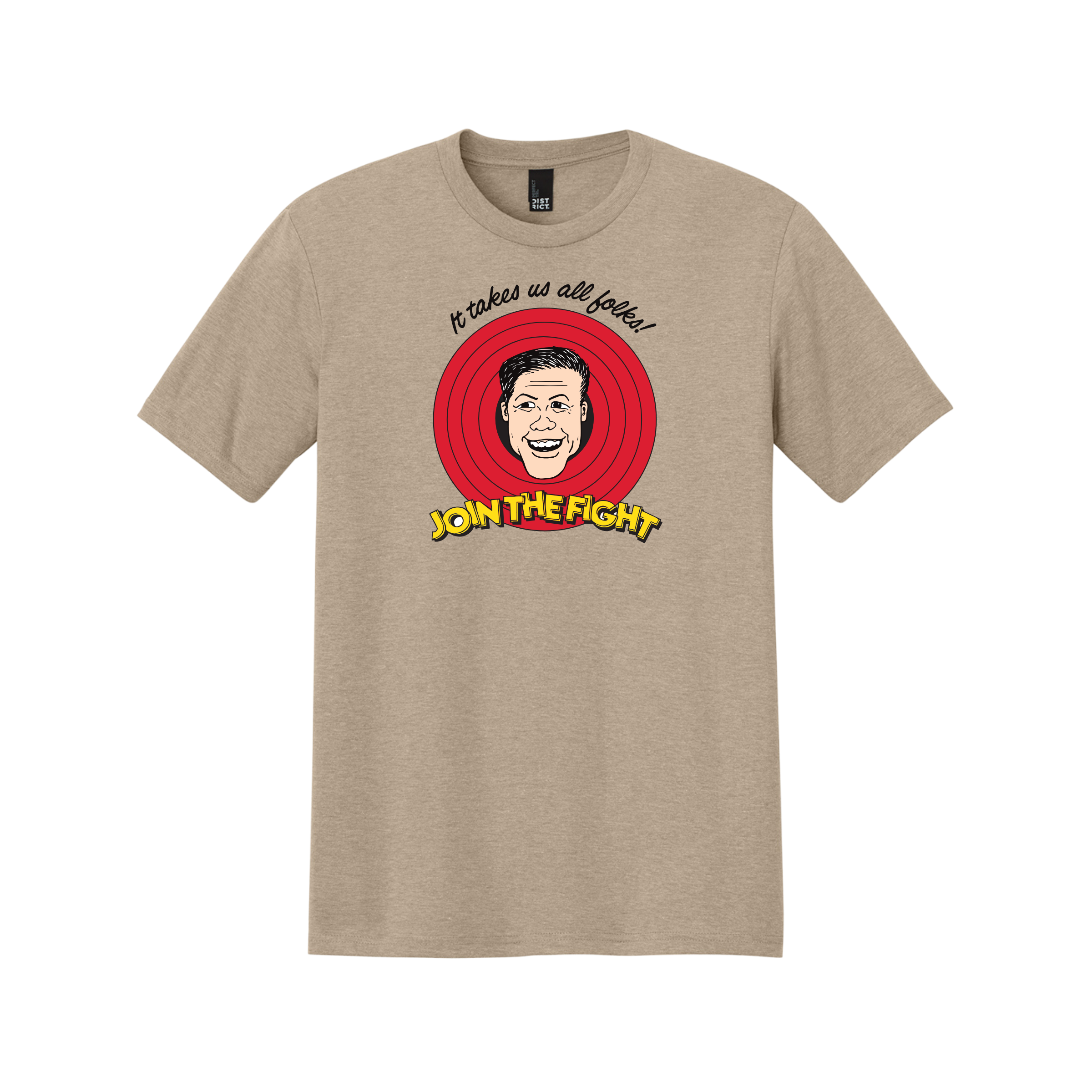 District Perfect Tri Tee (Desert Tan Heather)