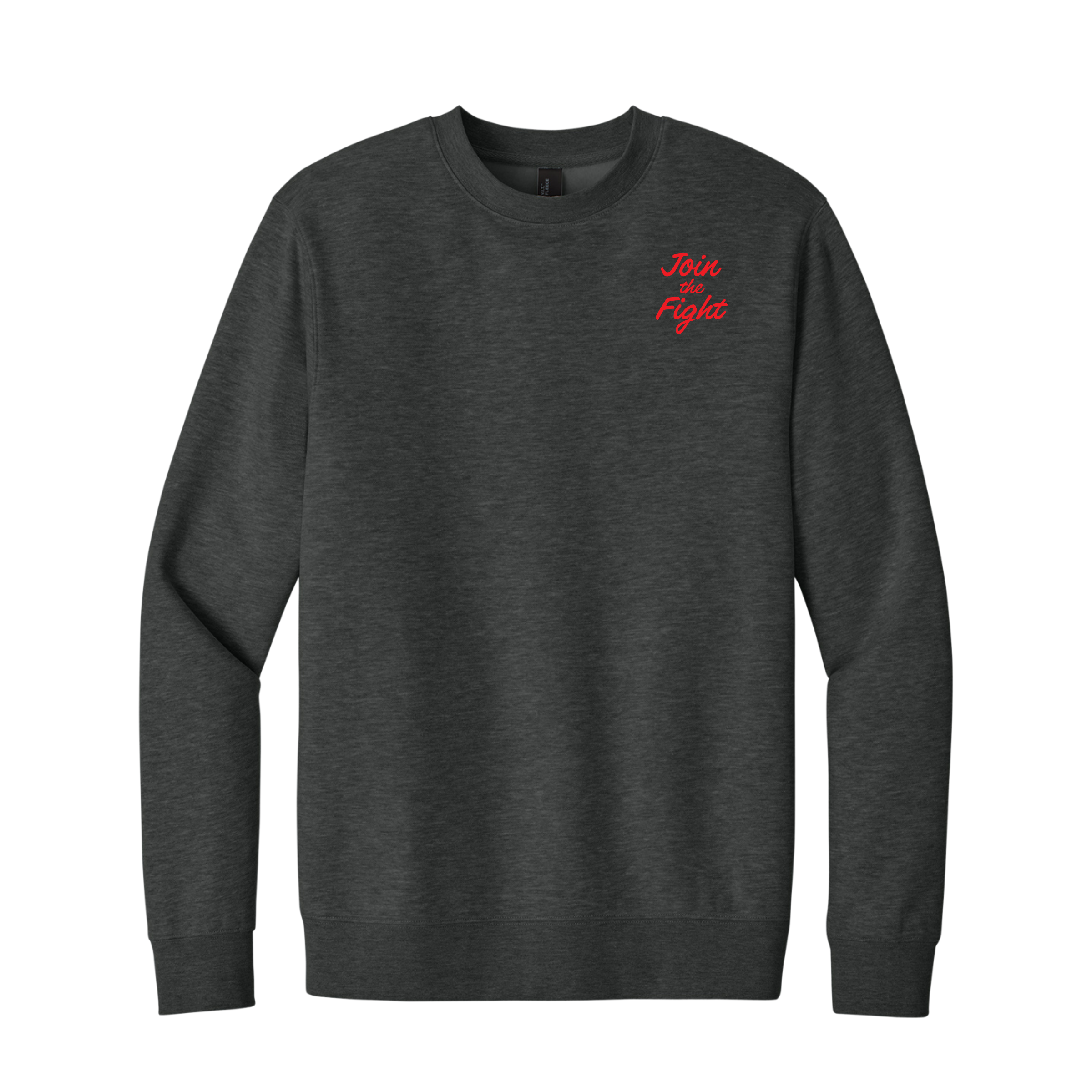District Fleece Crew - 2 Sided (Heathered Charcoal)