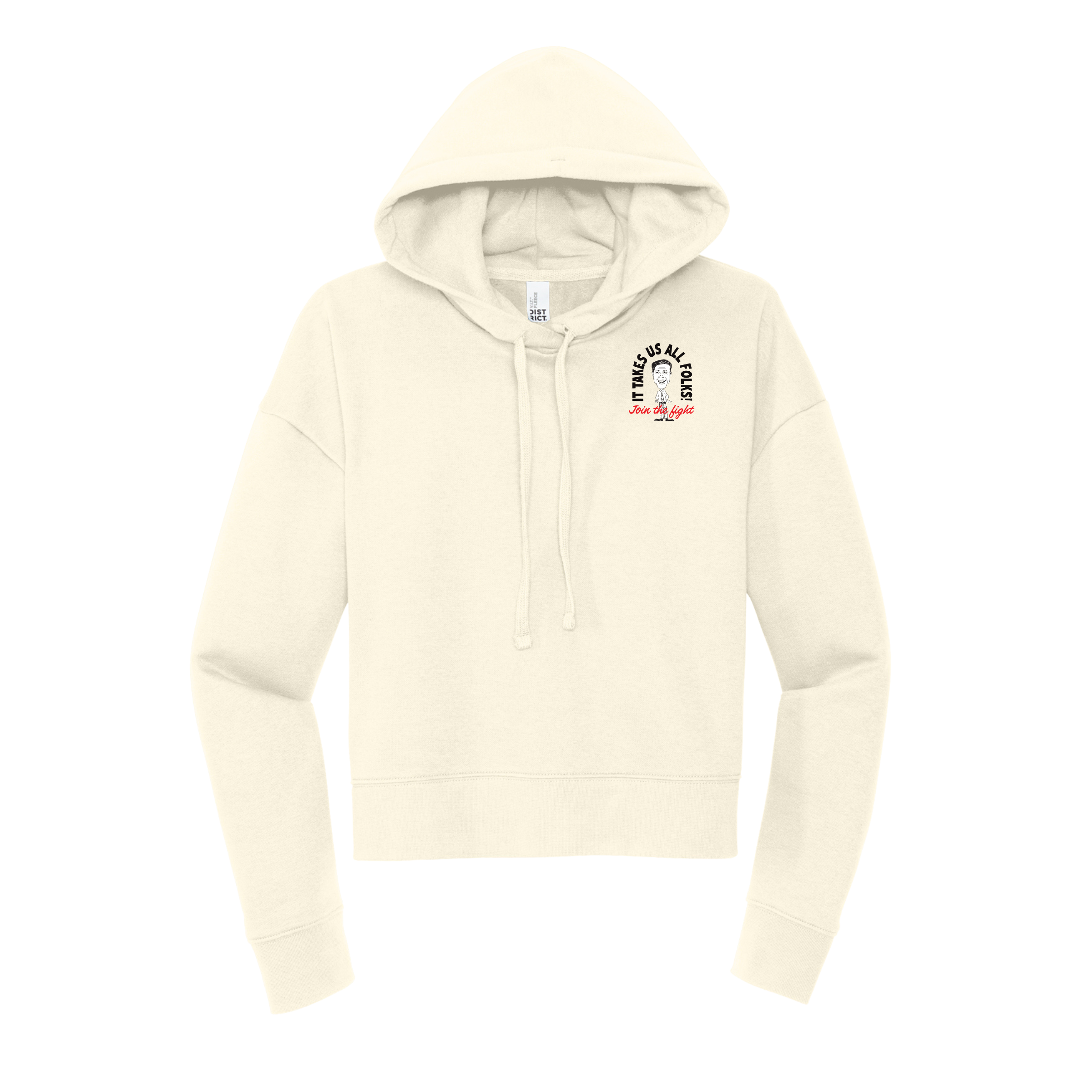 District Women’s V.I.T. Fleece Hoodie (Gardenia)
