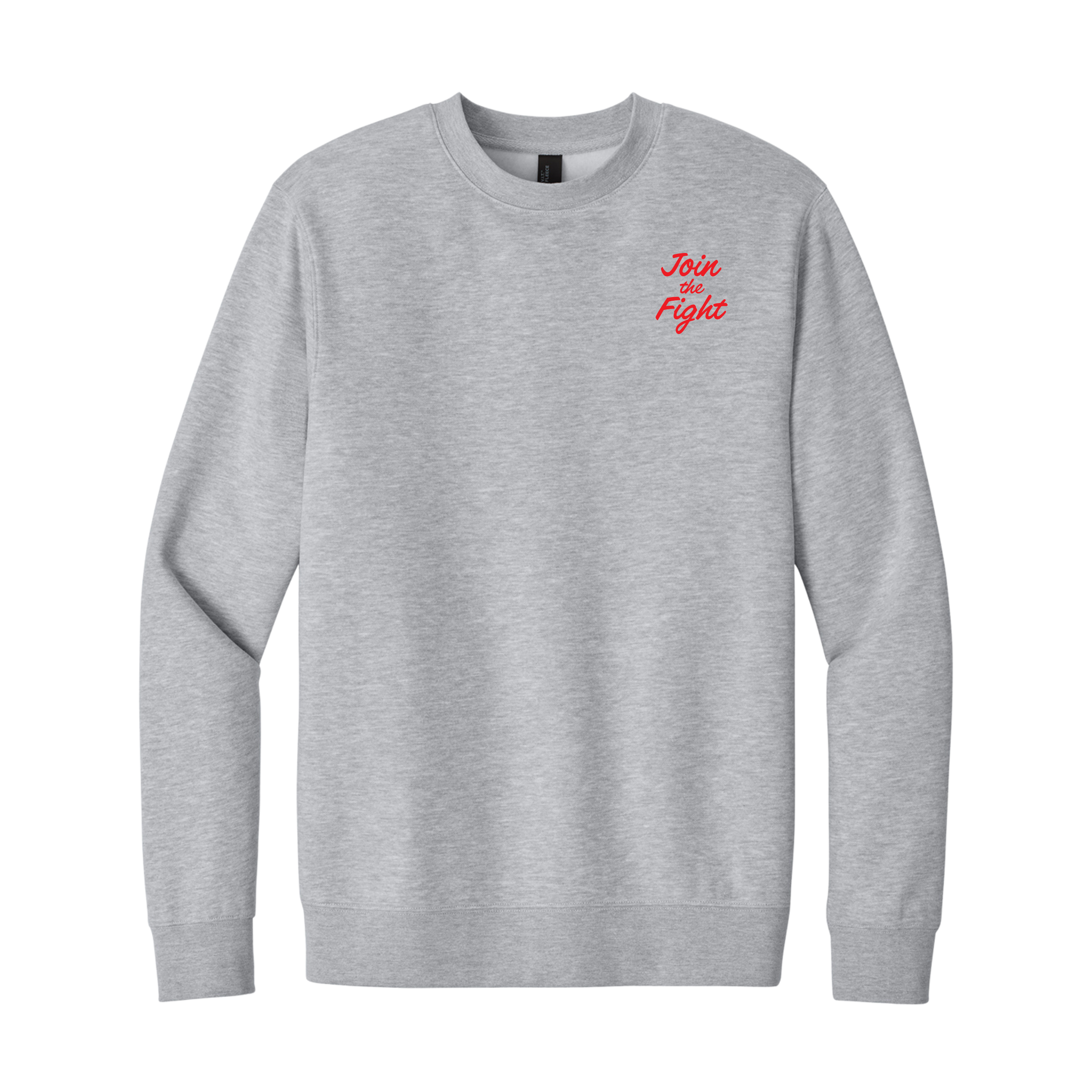 District Fleece Crew - 2 Sided (Light Heather Gray)